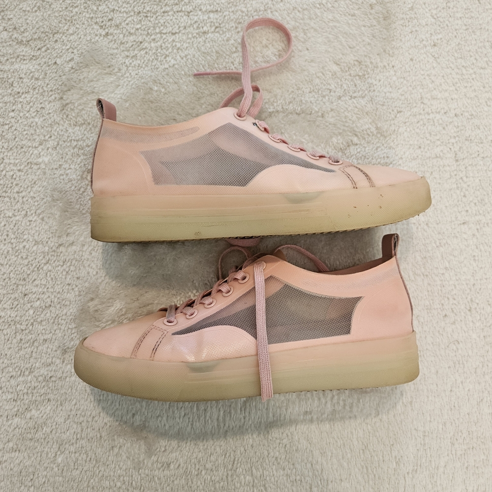 Pink Mesh Sneakers bp. Nordstrom Size 9 Pastel Girlhoodcore Preppy Athleisure - Picture 3 of 7